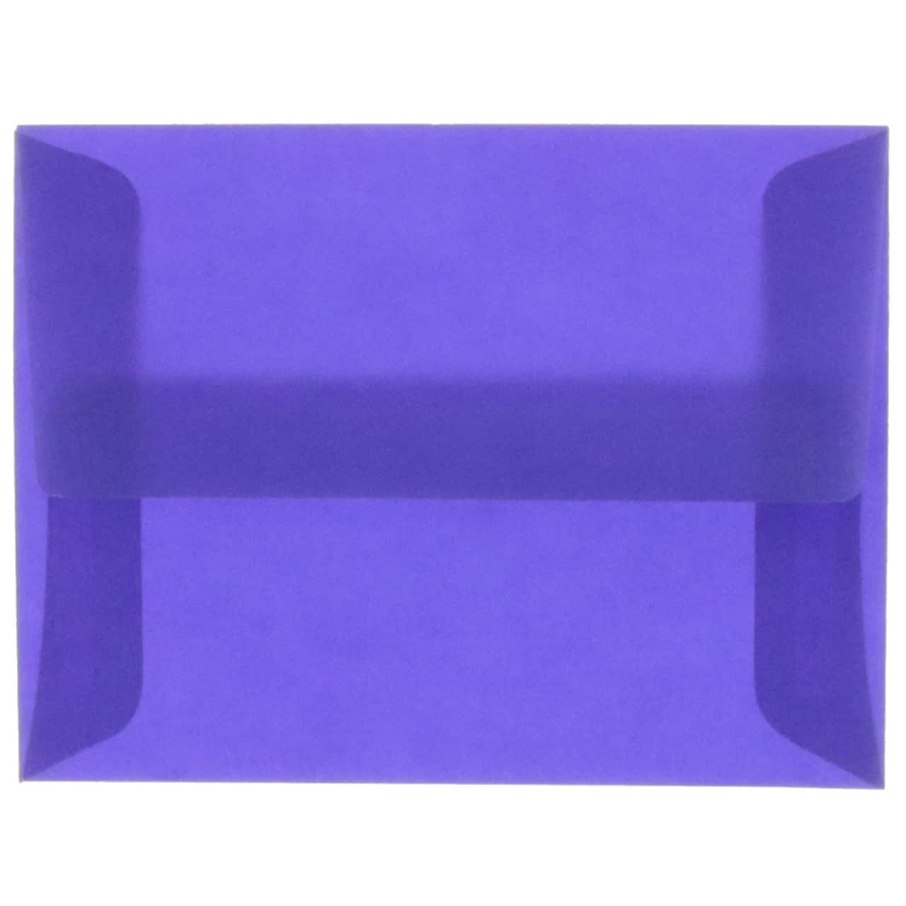 JAM Paper A6 Translucent Vellum Envelopes, 25ct.